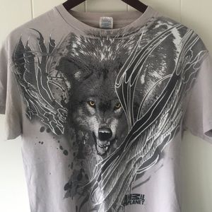 Vintage wolf t-shirt  - Medium